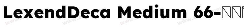 LexendDeca Medium 66字体转换